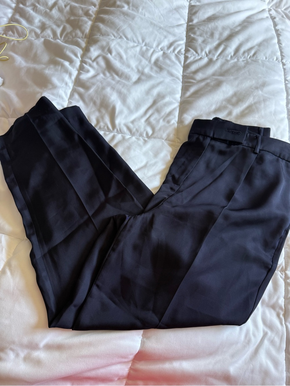 Express - Women’s Navy Blue Dress Trousers - Tailored Formal Pants